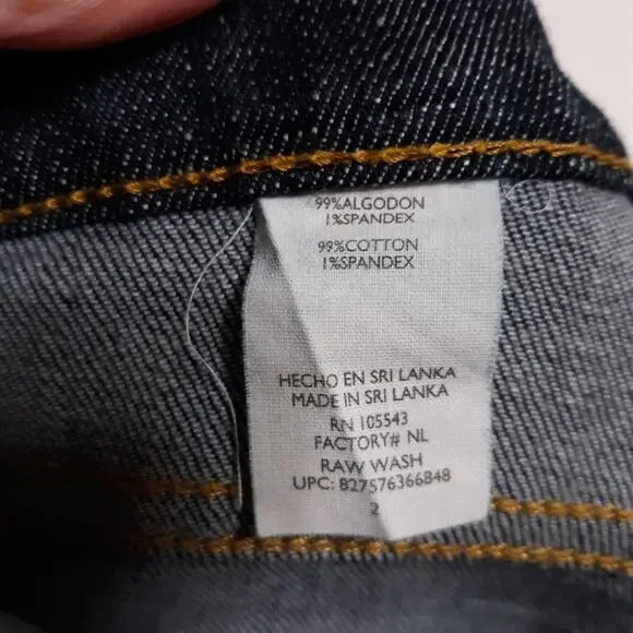 Y2K style dark wash sz 2 straight to flare leg vintage 90s 2000s Daisy Fuentes - Picture 9 of 9